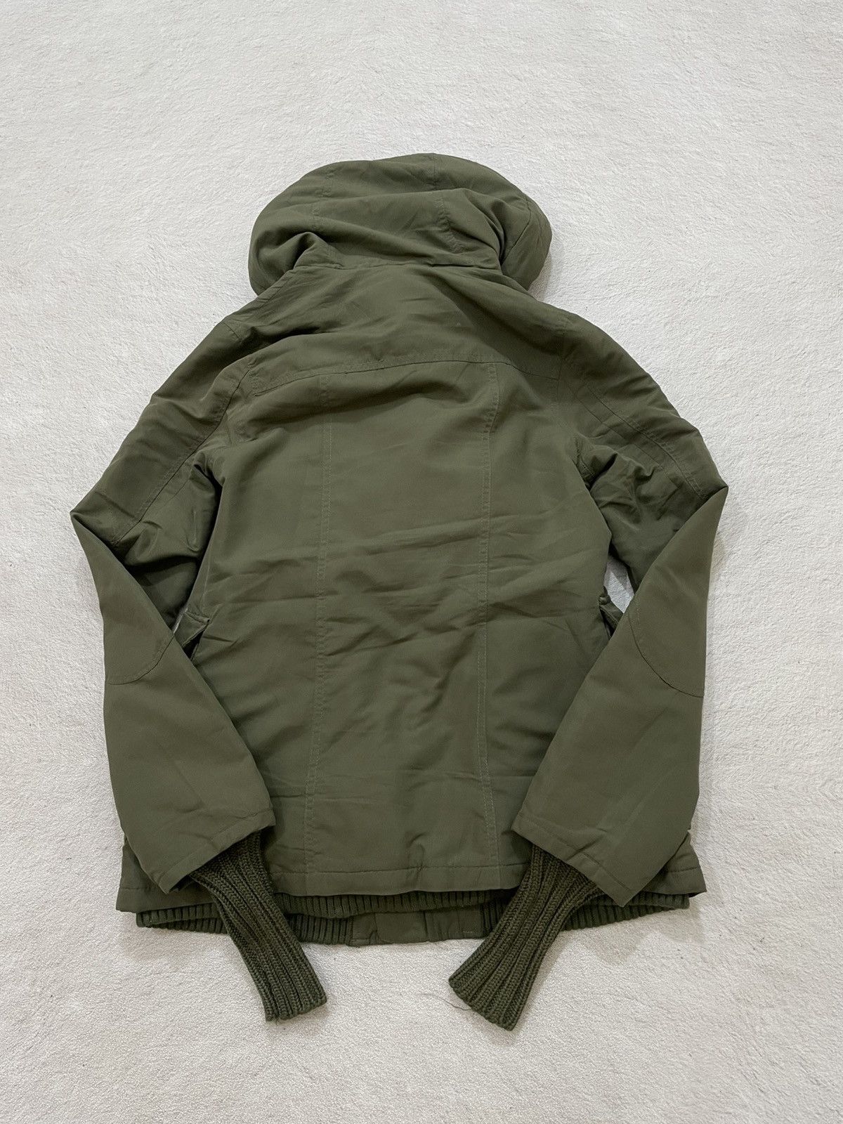 Japanese Brand Olive Military Buckle Jacket Hooded Utility Parka Balenciaga Size US L / EU 52-54 / 3 - 10 Thumbnail