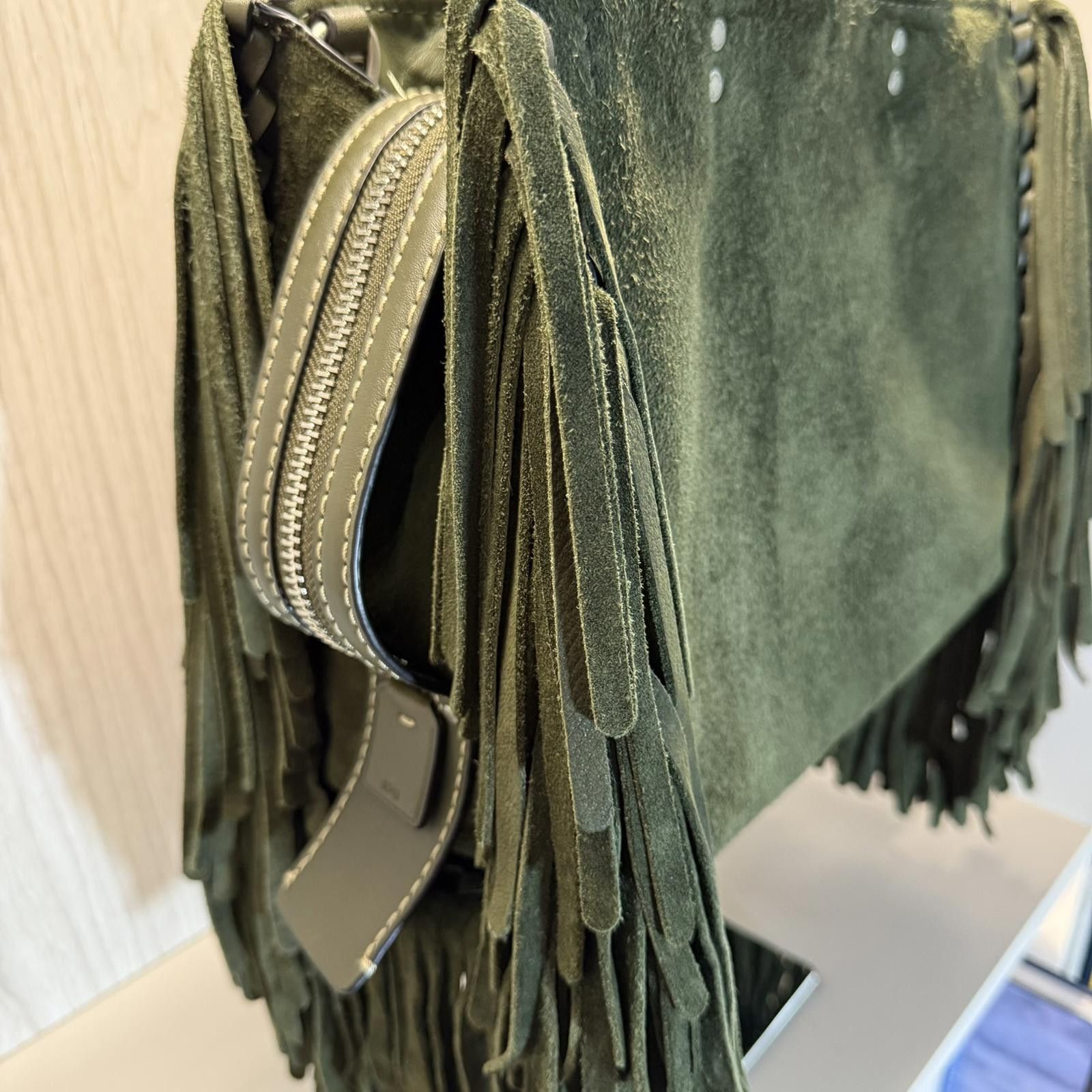 Coach NWT Coach 1941 Suede Fringe Rogue 31 Bag - Fern Size ONE SIZE - 3 Thumbnail