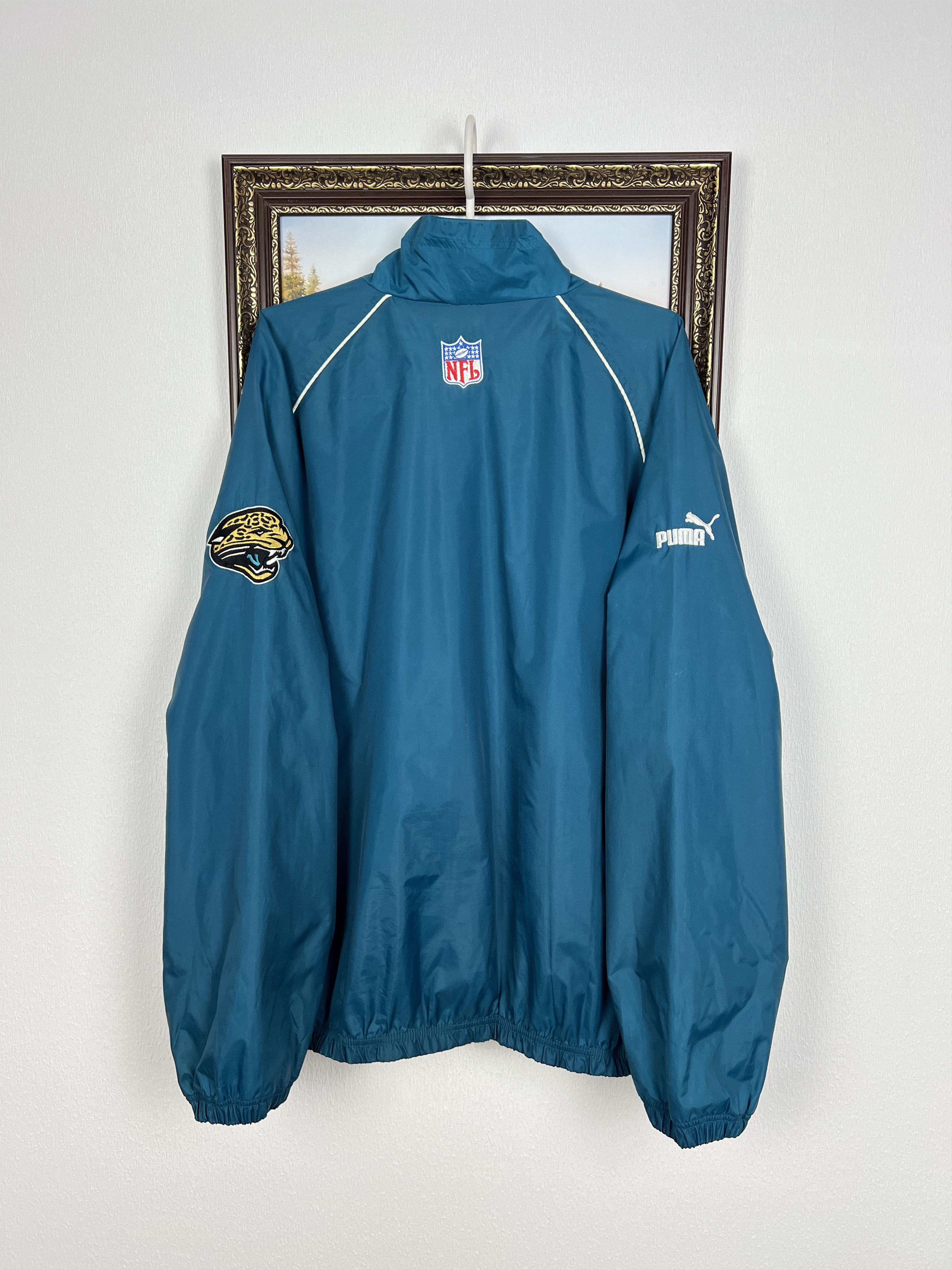 Puma Vintage Jacksonville Jaguars NFL Puma Jacket Mens Size US XL / EU 56 / 4 - 13 Thumbnail