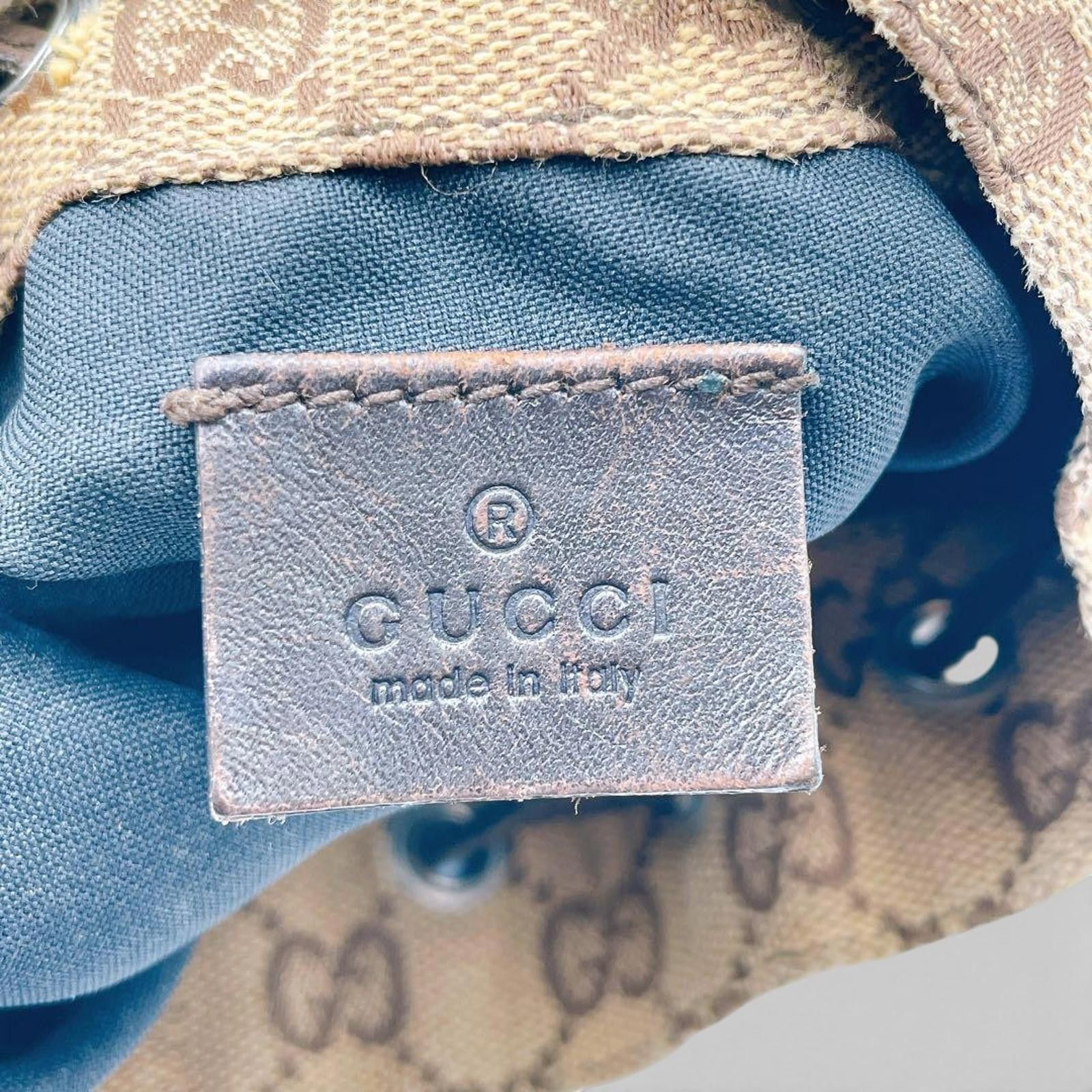Gucci Gucci - Vintage GG Canvas Drawstring Bucket Bag Size ONE SIZE - 5 Thumbnail