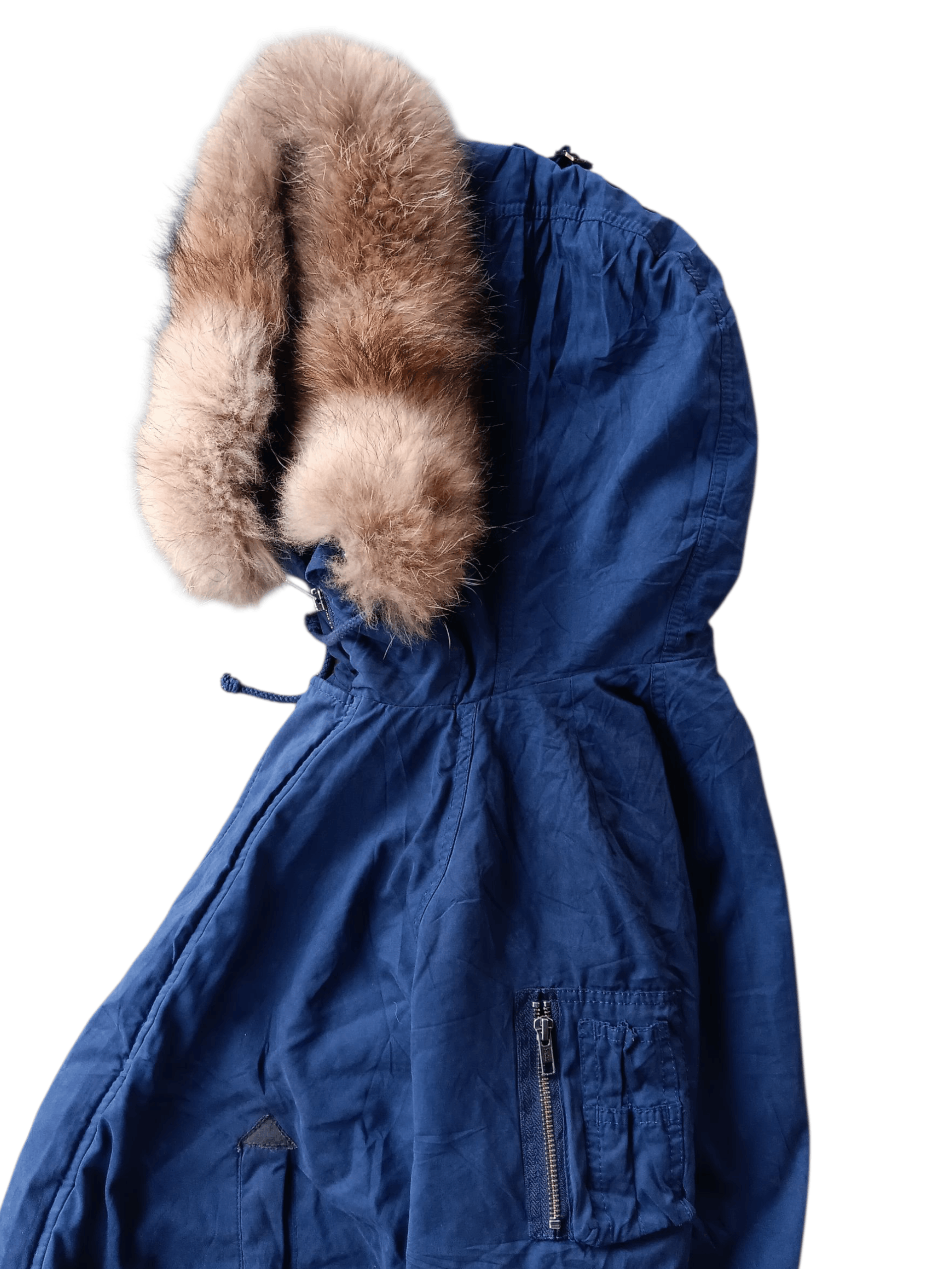 Japanese Brand 2000's moussy real fur hoodie bomber jacket Size US M / EU 48-50 / 2 - 8 Thumbnail