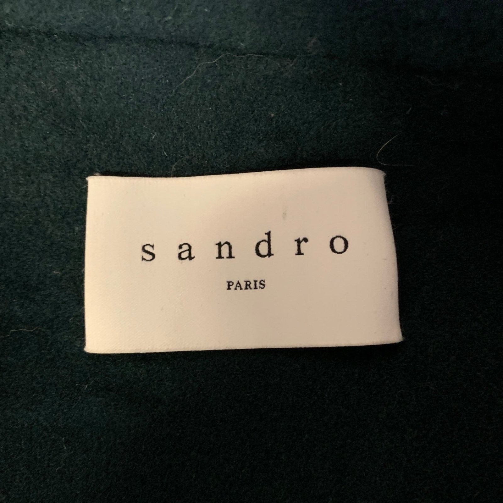 Sandro SANDRO Size 3 Teal Polyester Wool Moto Racer Coat Size L / US 10 / IT 46 - 7 Thumbnail