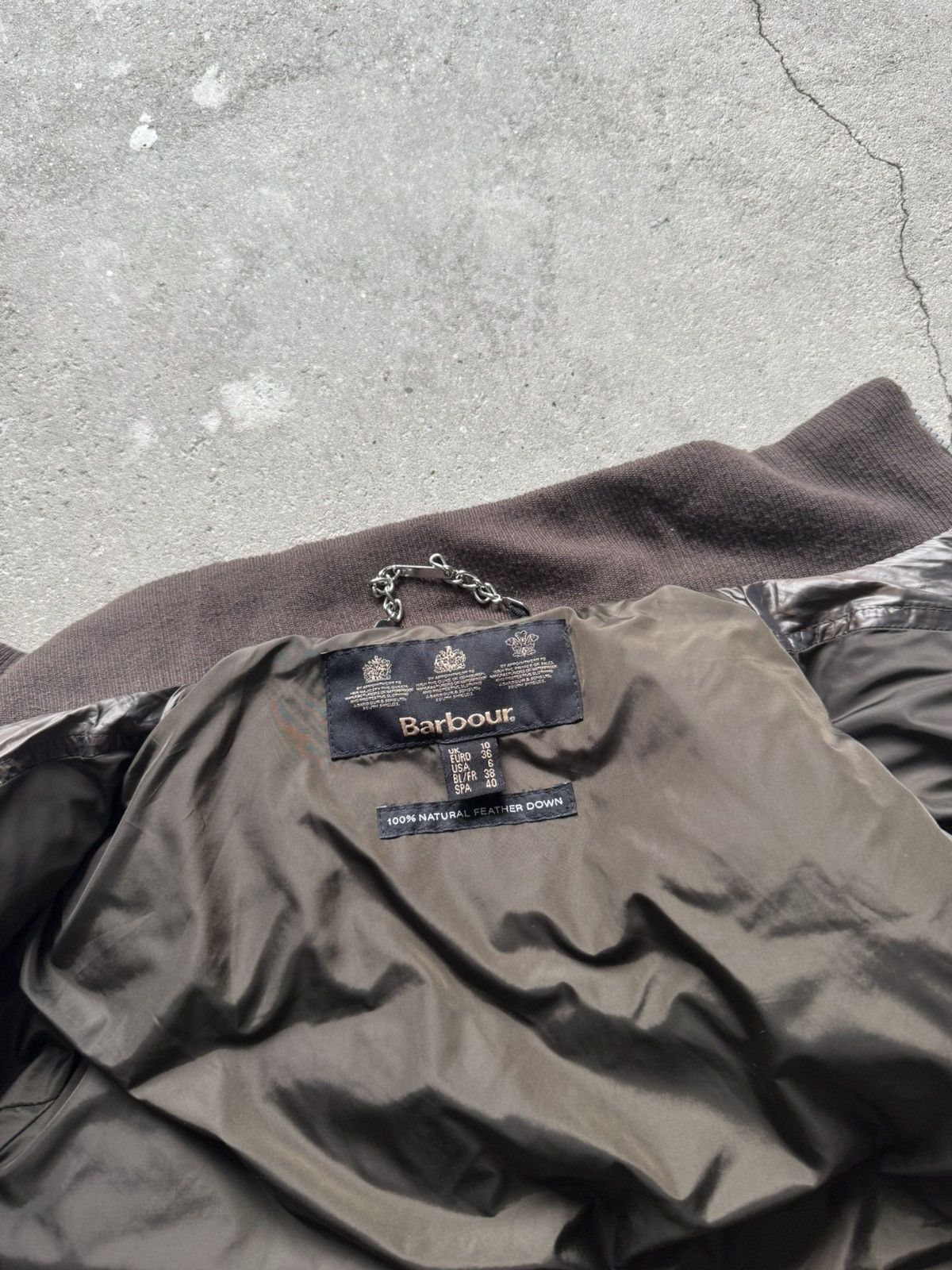 Barbour Vintage Barbour Brown Down Jacket Size S / US 4 / IT 40 - 12 Thumbnail