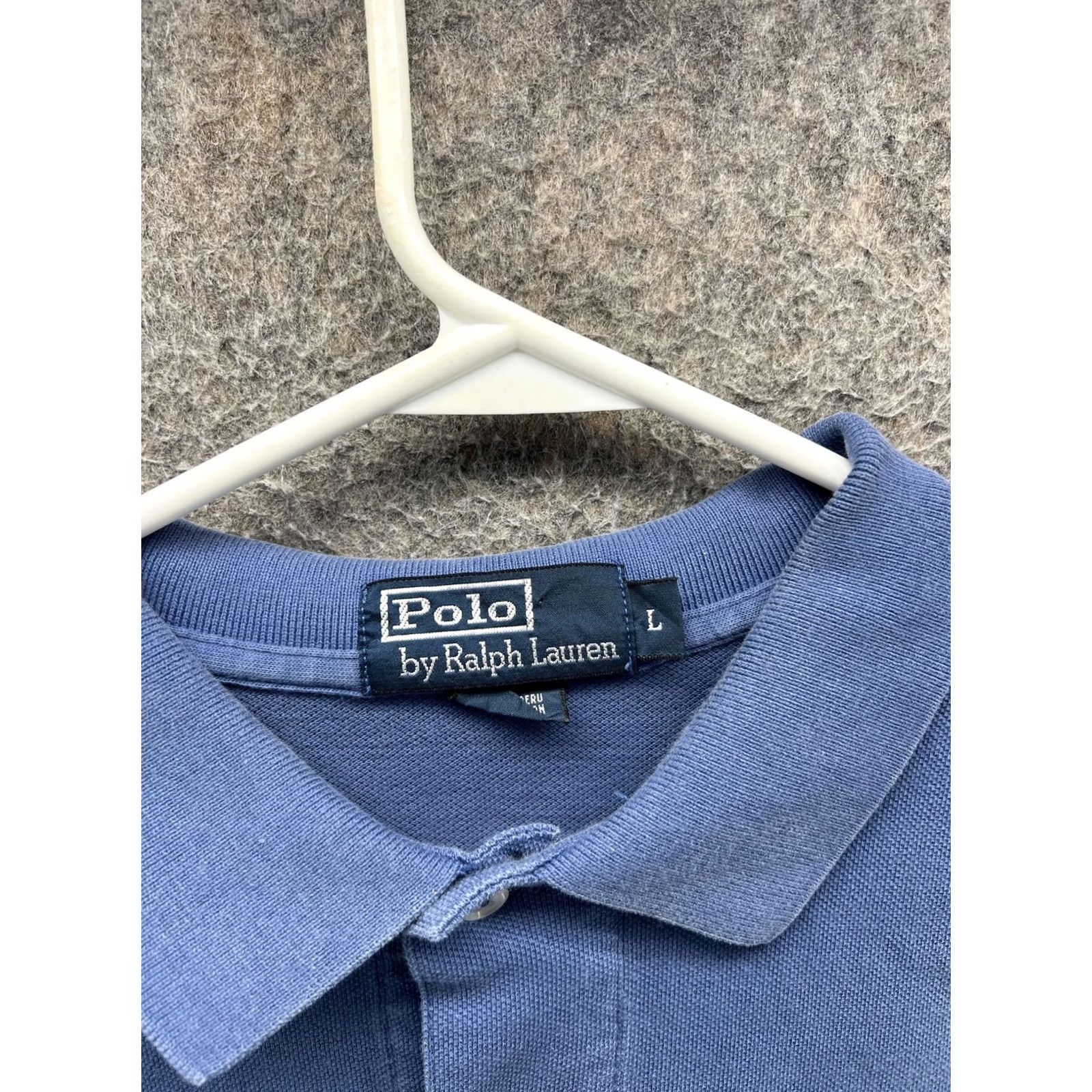 Polo Ralph Lauren Polo By Ralph Lauren Polo Shirt Mens L Blue Solid Pony Logo Pique Casual Size US L / EU 52-54 / 3 - 5 Thumbnail