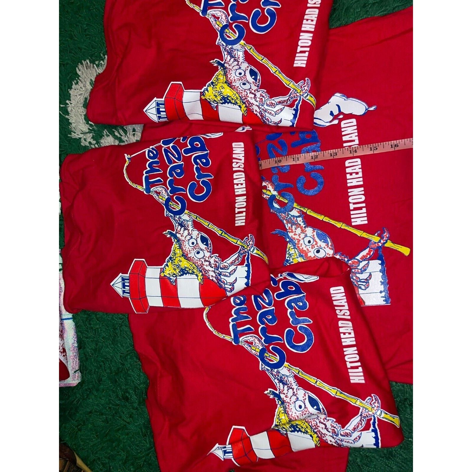 Hanes Vintage Hilton Head Island Shirt The Crazy Crab Tee VTG 90s Size US M / EU 48-50 / 2 - 10 Thumbnail