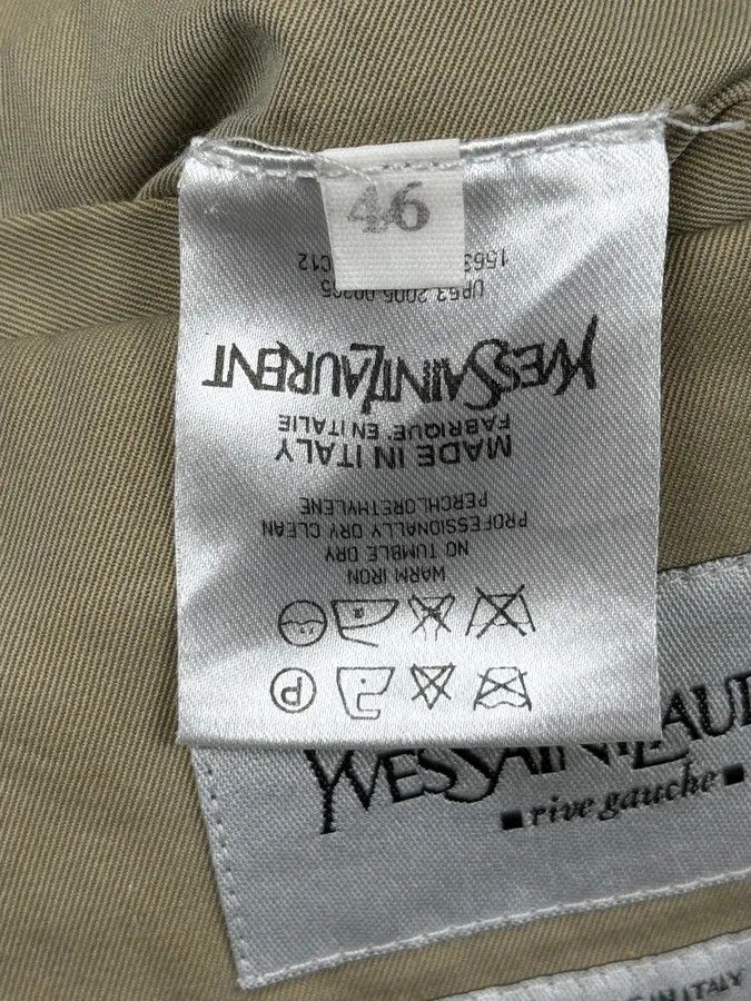 Yves Saint Laurent AW2005 Yves Saint Laurent Beige Belted Trench Coat Size US M / EU 48-50 / 2 - 14 Thumbnail