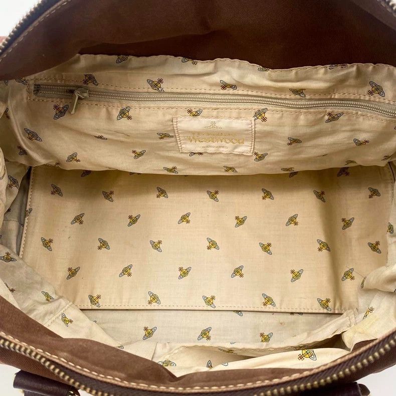 Vivienne Westwood Vivienne Westwood Brown classic color scheme Gold Saturn O Size ONE SIZE - 8 Thumbnail