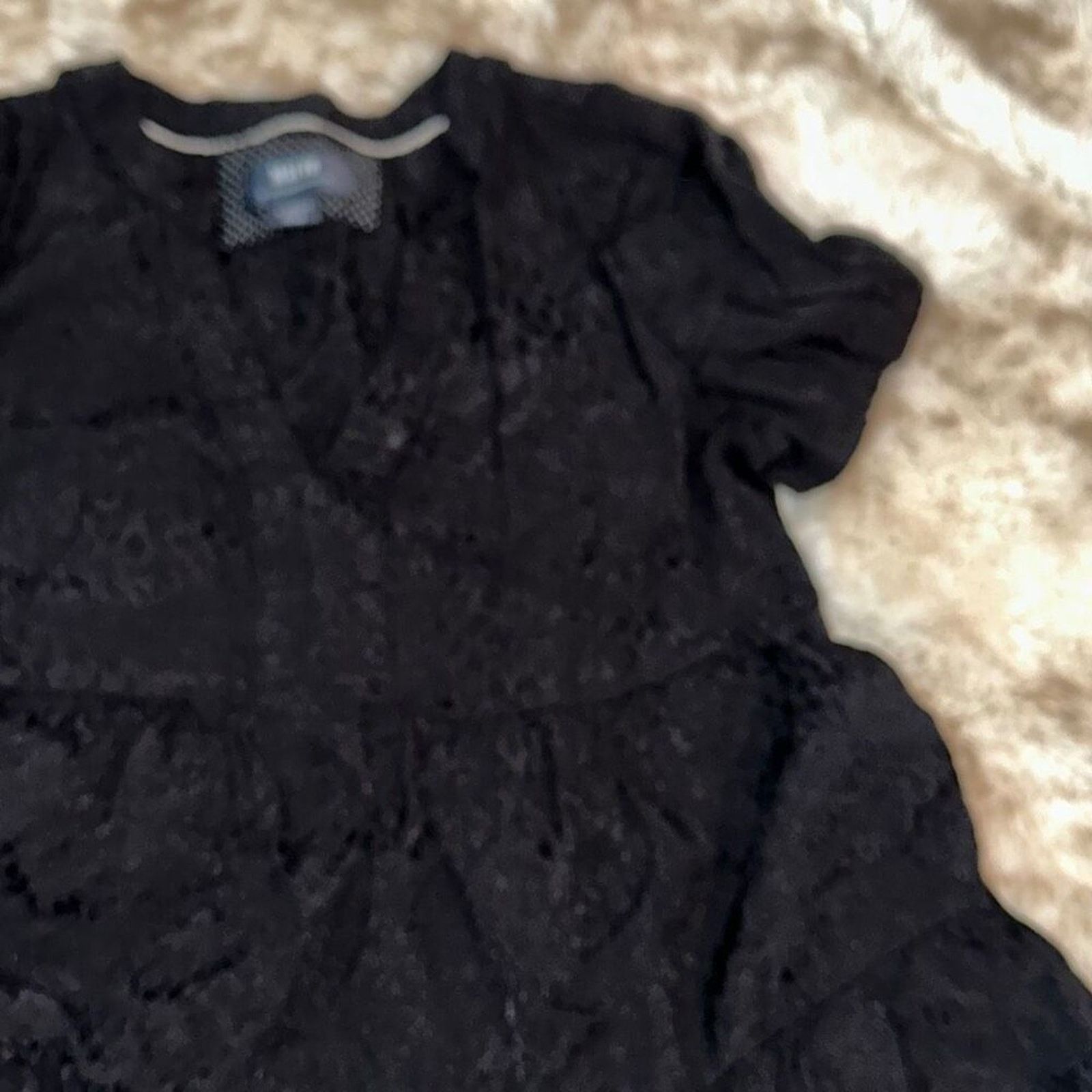 Anthropologie Maeve by Anthropologie Tiered Black Mini Dress | Sz XS Size XS / US 0-2 / IT 36-38 - 4 Thumbnail