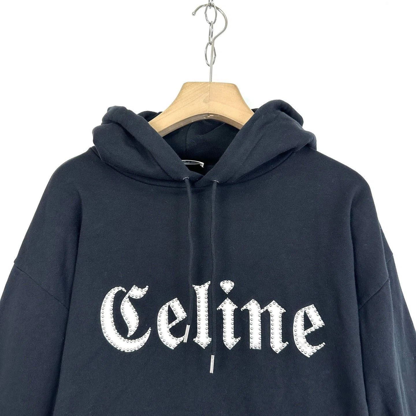 Celine Celine SS22 Limited Fleece Studded Hoodie. Size US XL / EU 56 / 4 - 3 Thumbnail