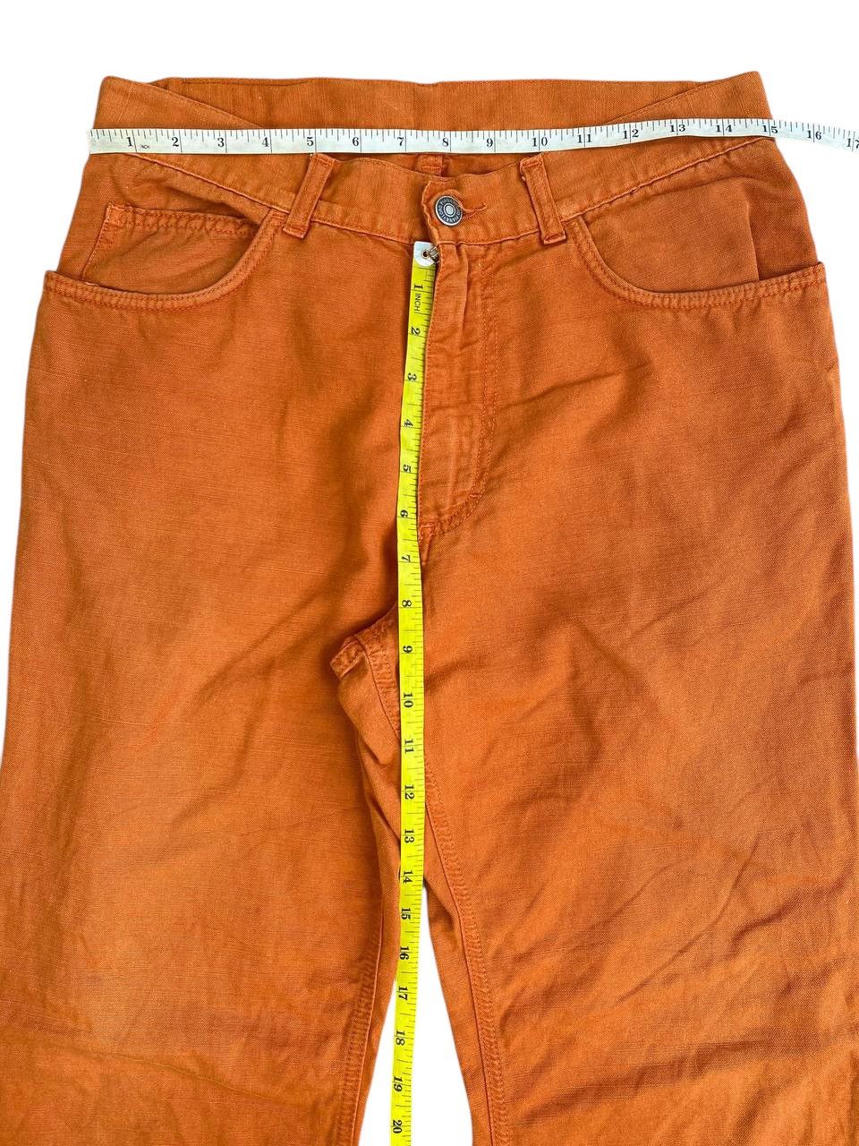 Loro Piana 2000's Lora Piana Faded Orange Denim Pants Size US 30 / EU 46 - 3 Thumbnail