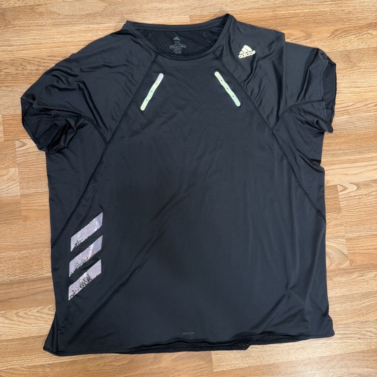 Adidas Adidas black and white sportswear T-shirt no sleeves Size US XXL / EU 58 / 5 - 1 Thumbnail