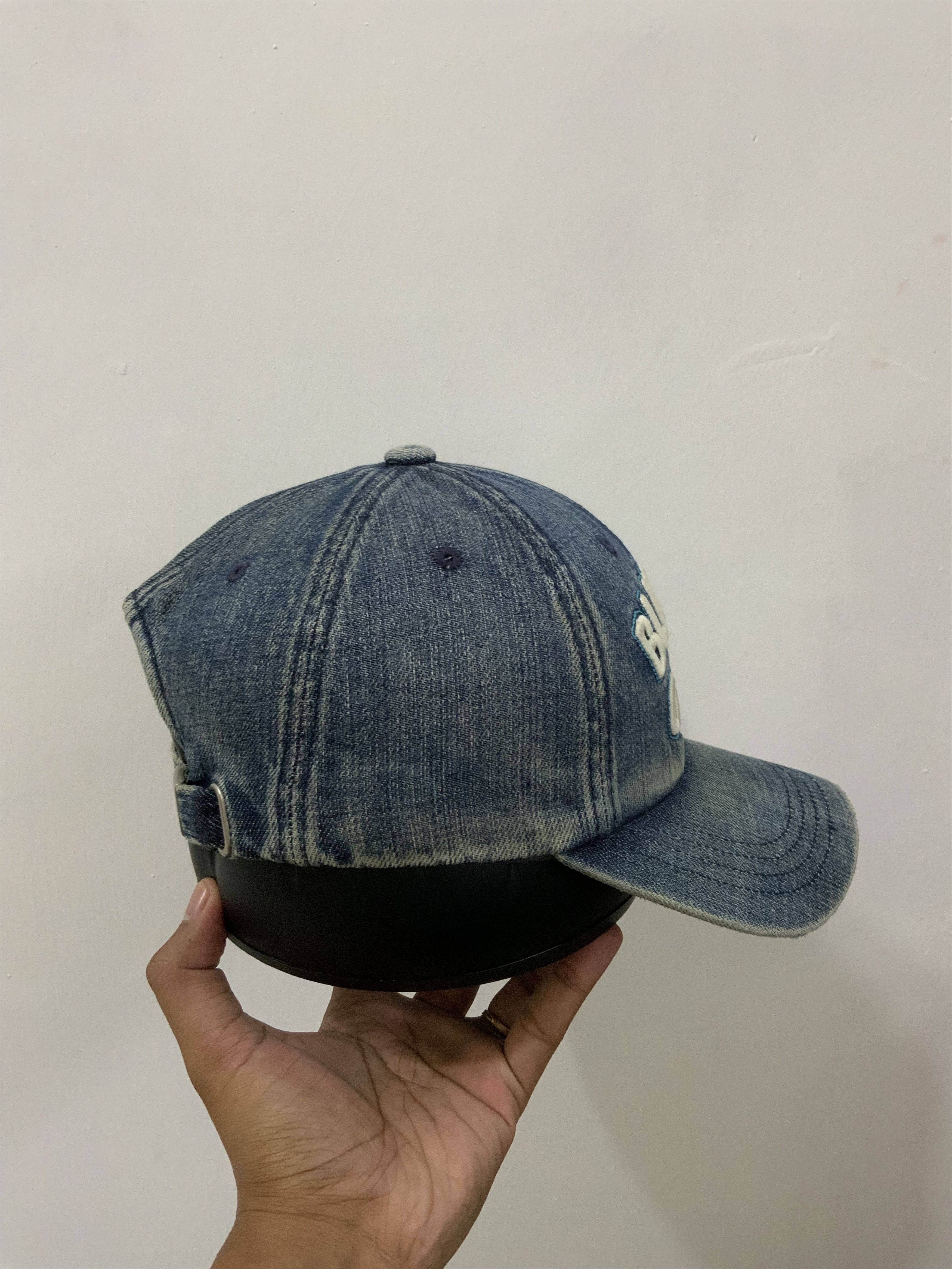 Japanese Brand Bluemaru Casual Denim Light Wash Hat Cap Size ONE SIZE - 6 Thumbnail