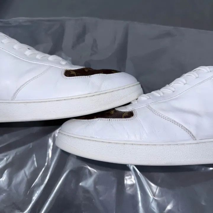 Louis Vuitton Louis Vuitton Rivoli Low-Top Sneakers in White Brown -2508 Size US 8.5 / EU 41-42 - 2 Thumbnail