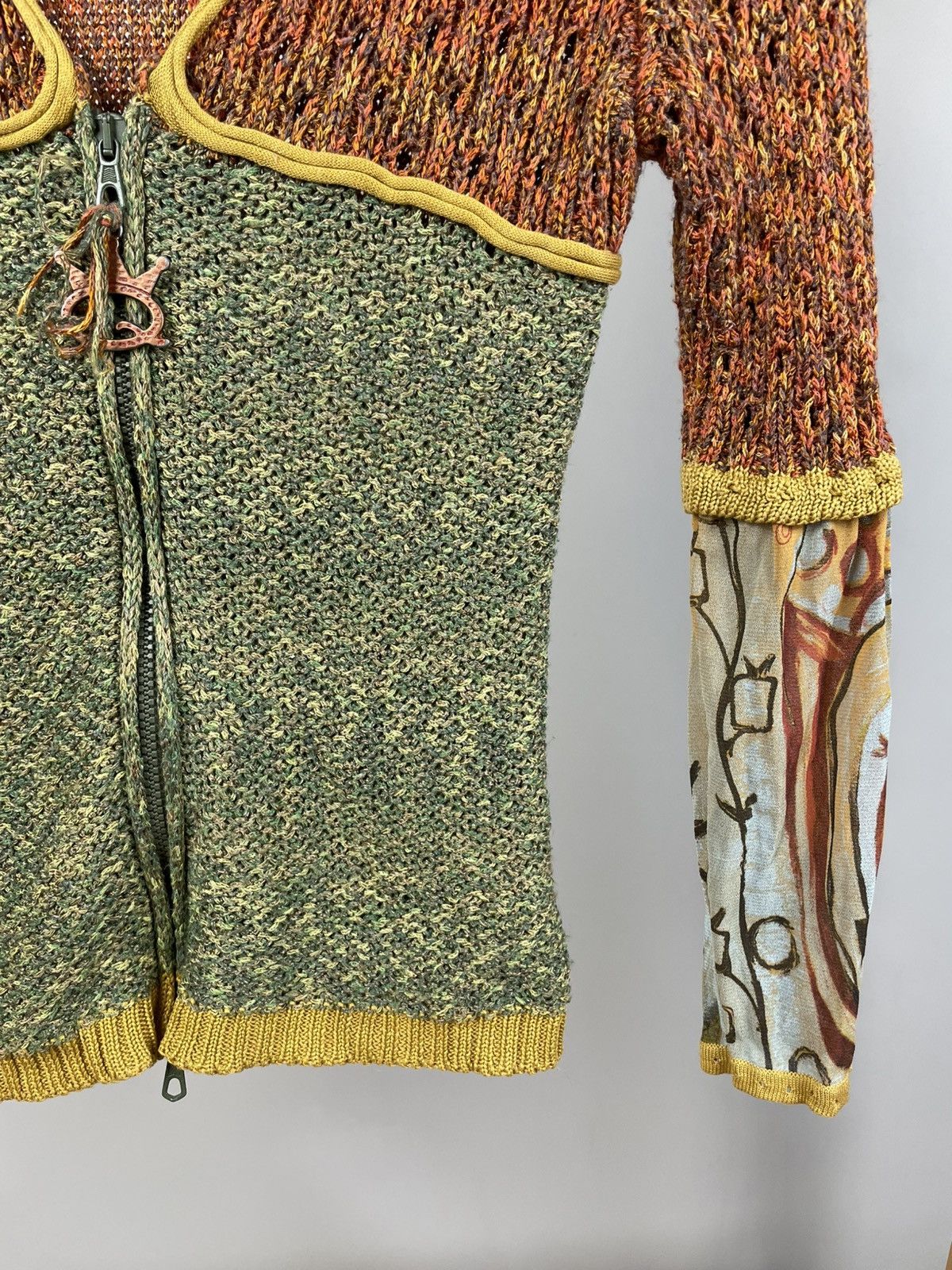 Vintage Save the queen knit cardigan zip size M y2k Size M / US 6-8 / IT 42-44 - 4 Thumbnail