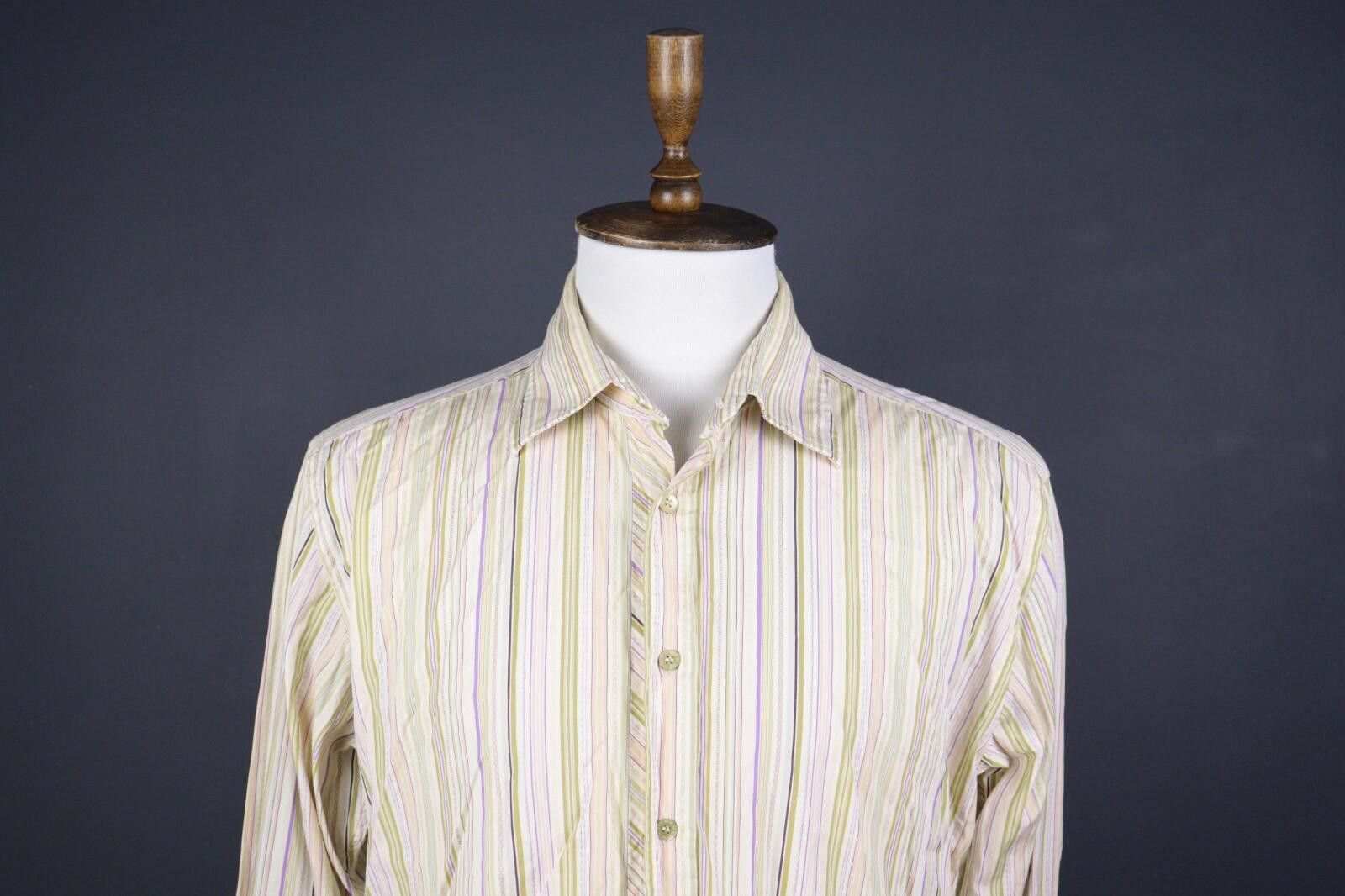 Ted Baker Ted Baker London Stiped Luxury Button Down Shirt Size 6 Size US M / EU 48-50 / 2 - 2 Thumbnail