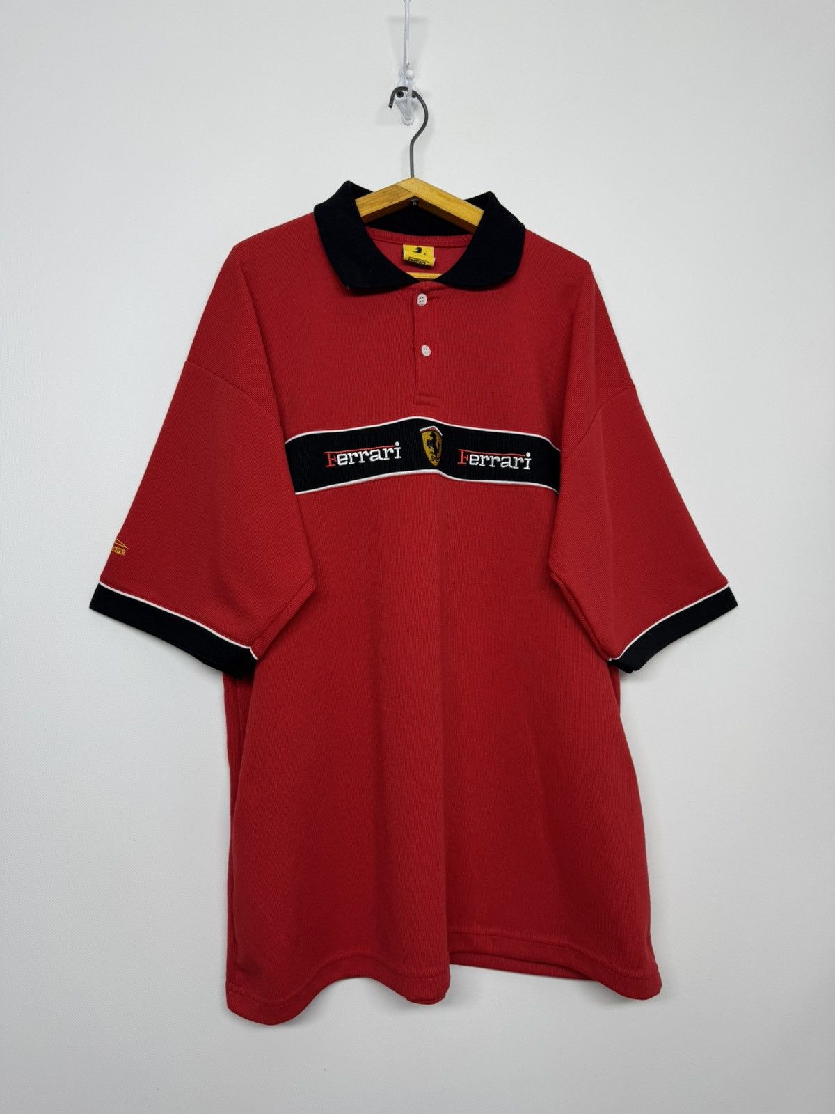 Ferrari Vintage Ferrari Polo Shirt 1998 Racing F1 Vodafone Y2K Size US XL / EU 56 / 4 - 4 Thumbnail
