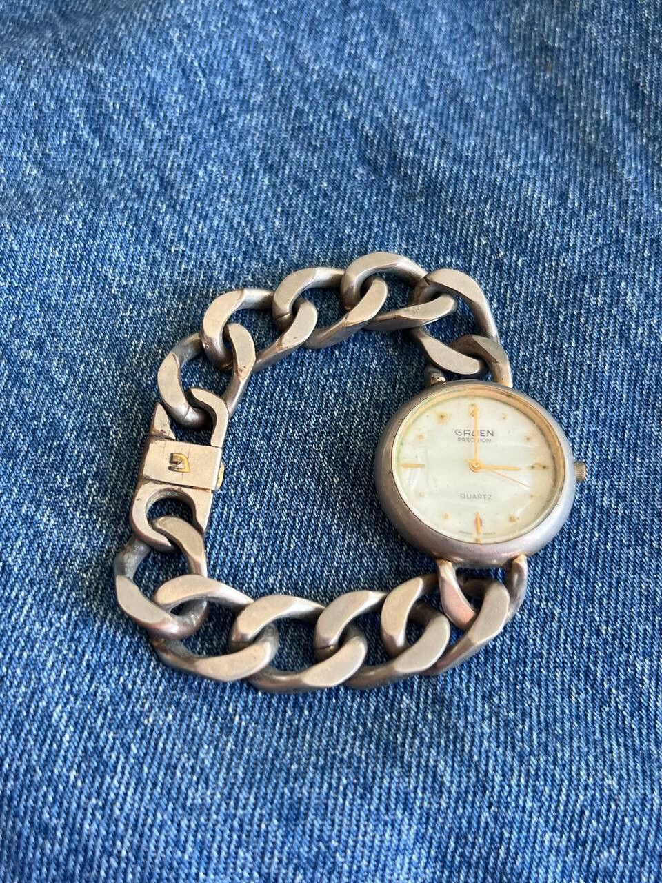 Japanese Brand × Vintage Vintage Japanese style Chain Metal futuristic Watch Bracelet Size ONE SIZE - 2 Thumbnail