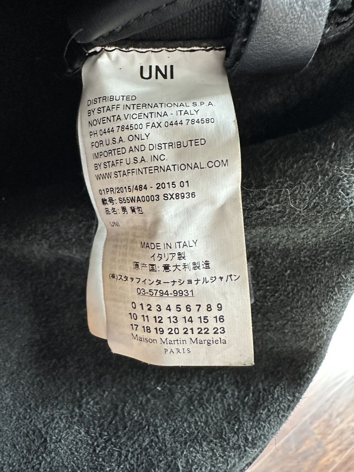 Maison Margiela Maison Martin Margiela Black Leather Backpack 2015 Size ONE SIZE - 6 Thumbnail