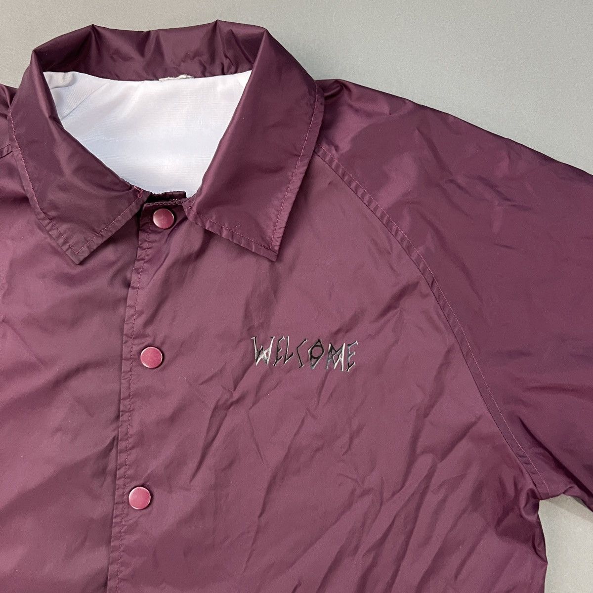 Designer × Welcome Skateboards WELCOME SKATEBOARDS Maroon Windbreaker Size US L / EU 52-54 / 3 - 4 Thumbnail