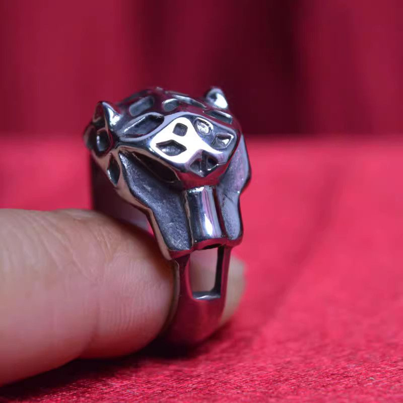 Jewelry Cheetah Future Jewelry Rings Open Chrome Ring (Size 7-13) Size ONE SIZE - 1 Thumbnail