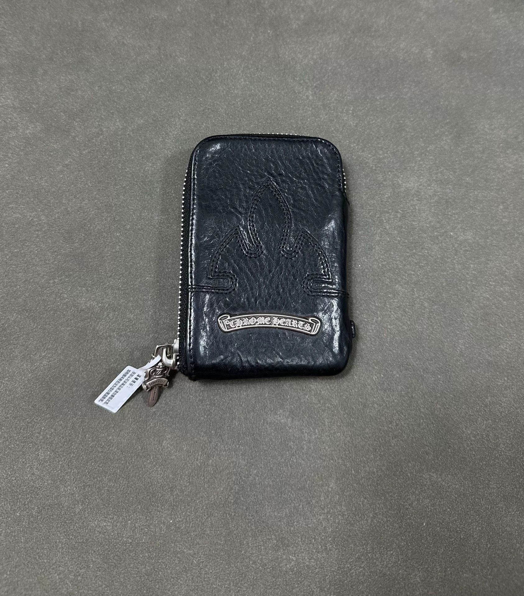 Chrome Hearts Chrome Hearts Flame Leather Card Wallet Size ONE SIZE - 1 Thumbnail