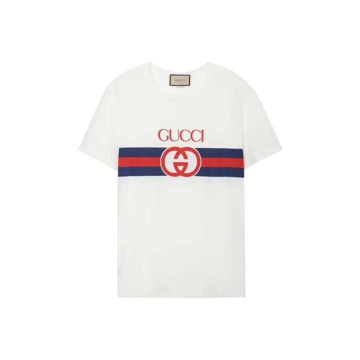Gucci Gucci Gucci Color Block Logo Print T-Shirt -2506 Size US XL / EU 56 / 4 - 2 Thumbnail