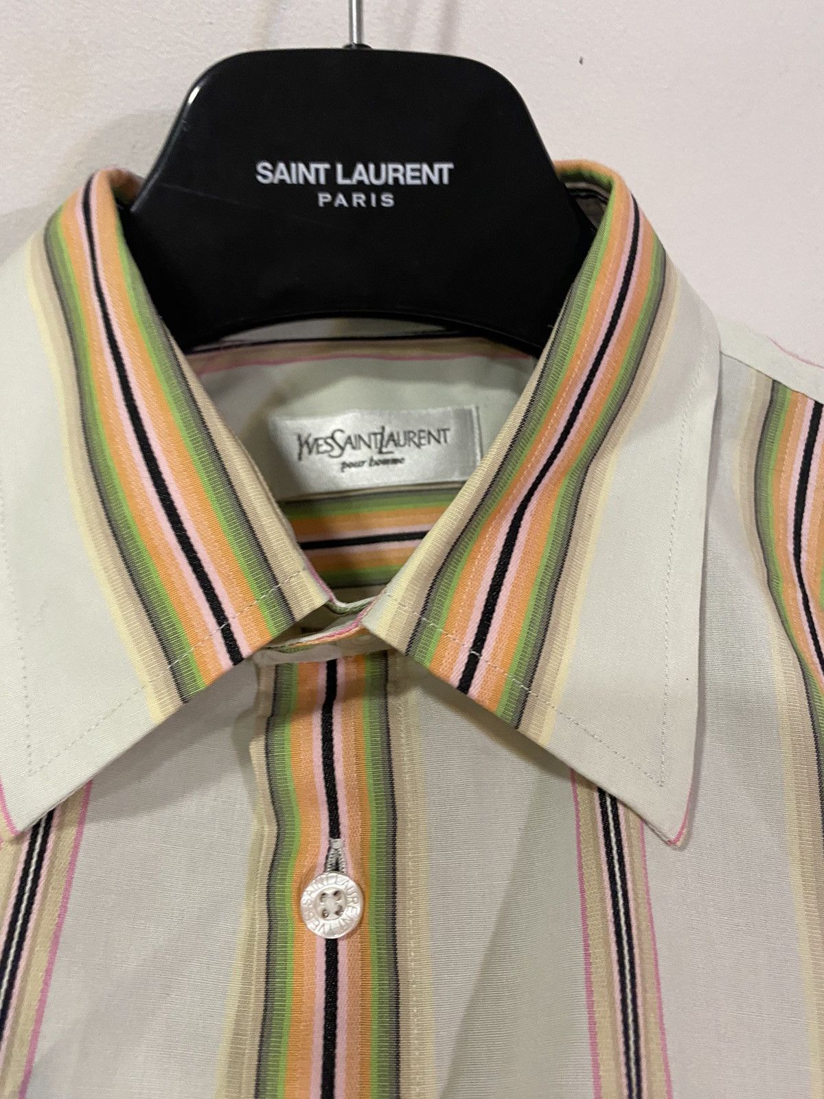 Yves Saint Laurent Multicolor YSL Shirt Summer Rare Size US XL / EU 56 / 4 - 9 Thumbnail