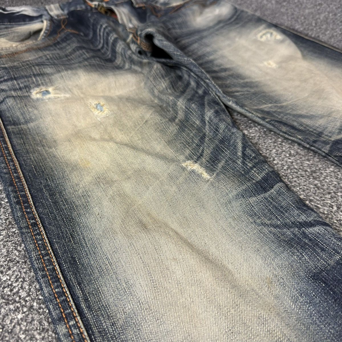 Kapital Vintage Flared Thrashed Edwin Clawmark Jeans Denim Size US 32 / EU 48 - 7 Thumbnail