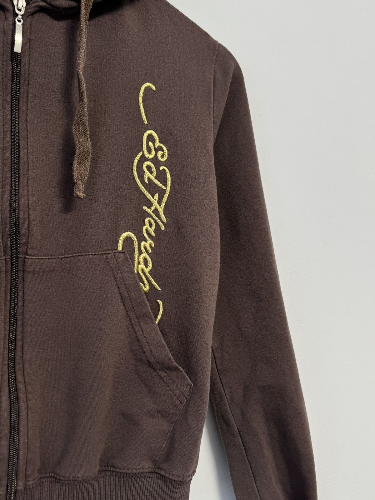 Ed Hardy Ed Hardy Vintage Y2K Style Ful Zip Hoodie Brown Size L / US 10 / IT 46 - 8 Thumbnail