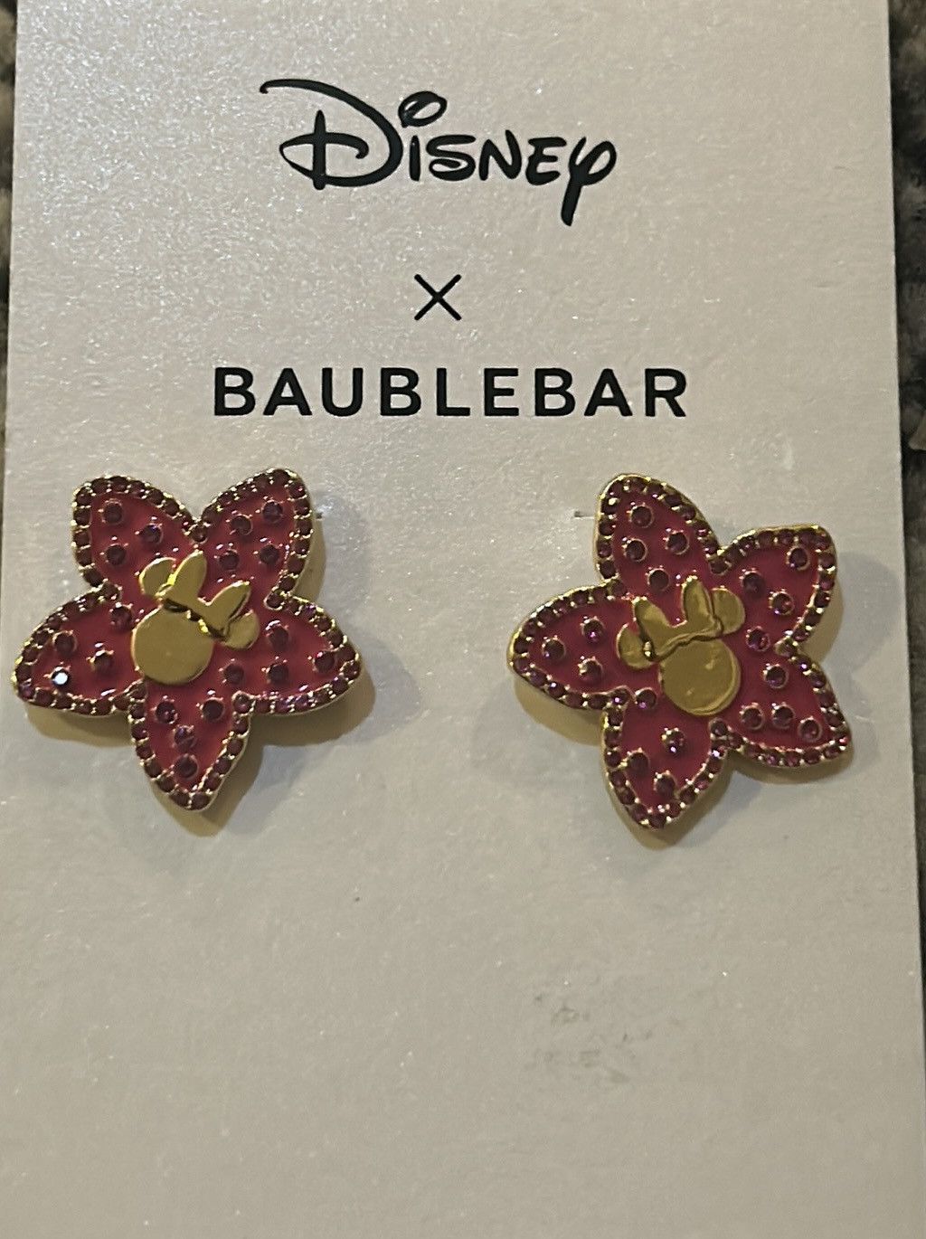 Disney Baublebar x Disney Minnie Mouse Hisbiscus Stud Earring Size ONE SIZE - 3 Thumbnail