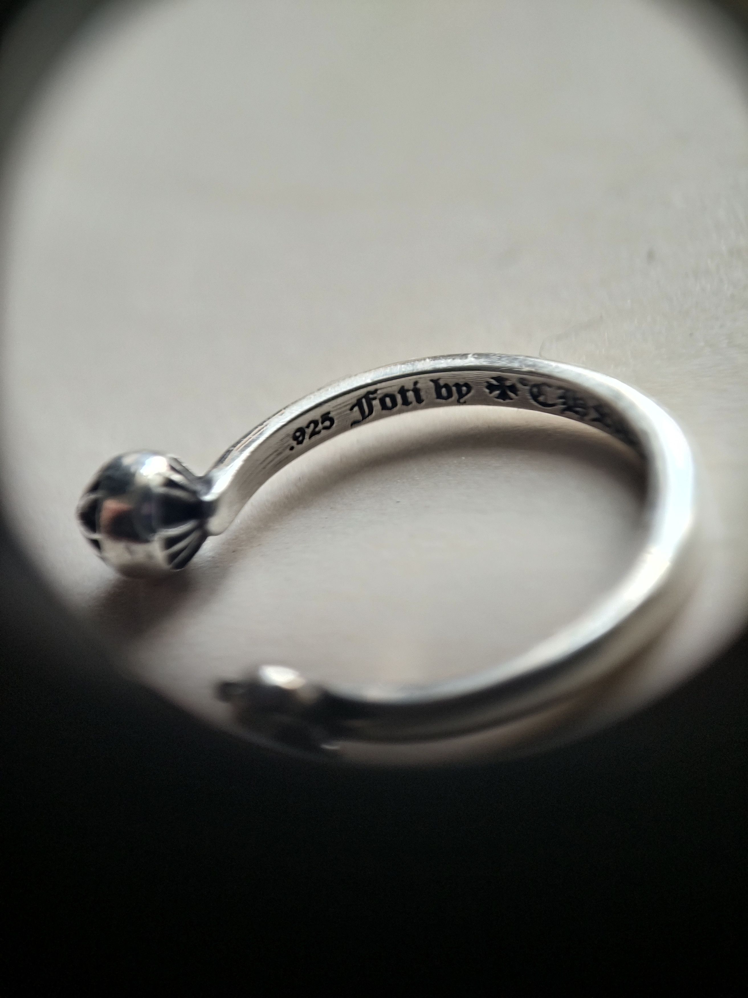 Chrome Hearts Chrome Hearts Silver Foti Bubblegum Cross Ring Size ONE SIZE - 5 Thumbnail
