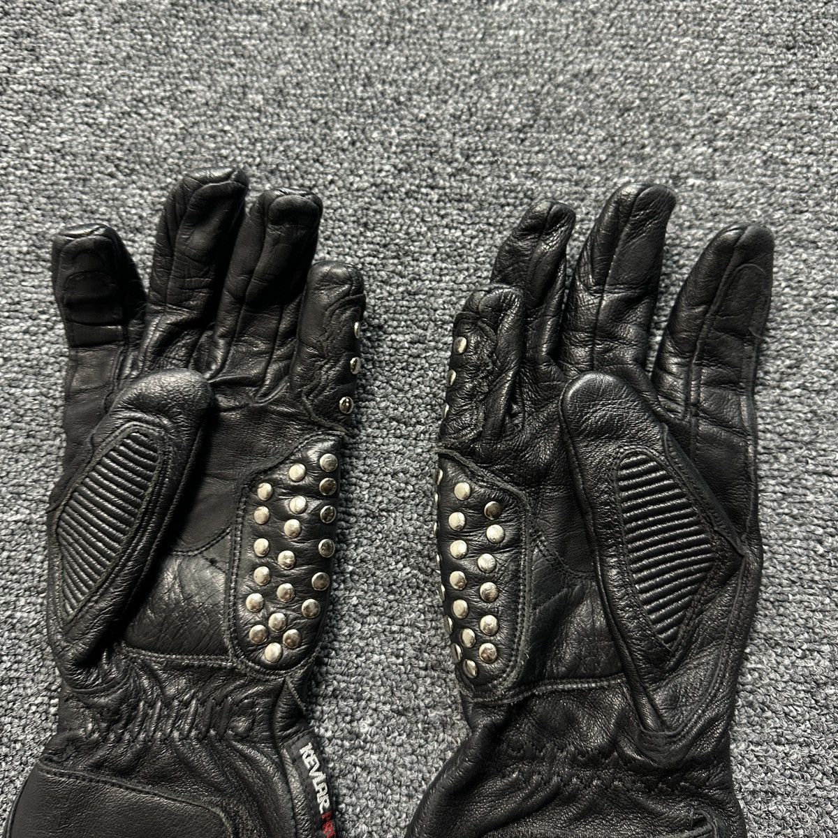 Genuine Leather Vintage IXS Leather Biker Moto Gloves Size ONE SIZE - 5 Thumbnail