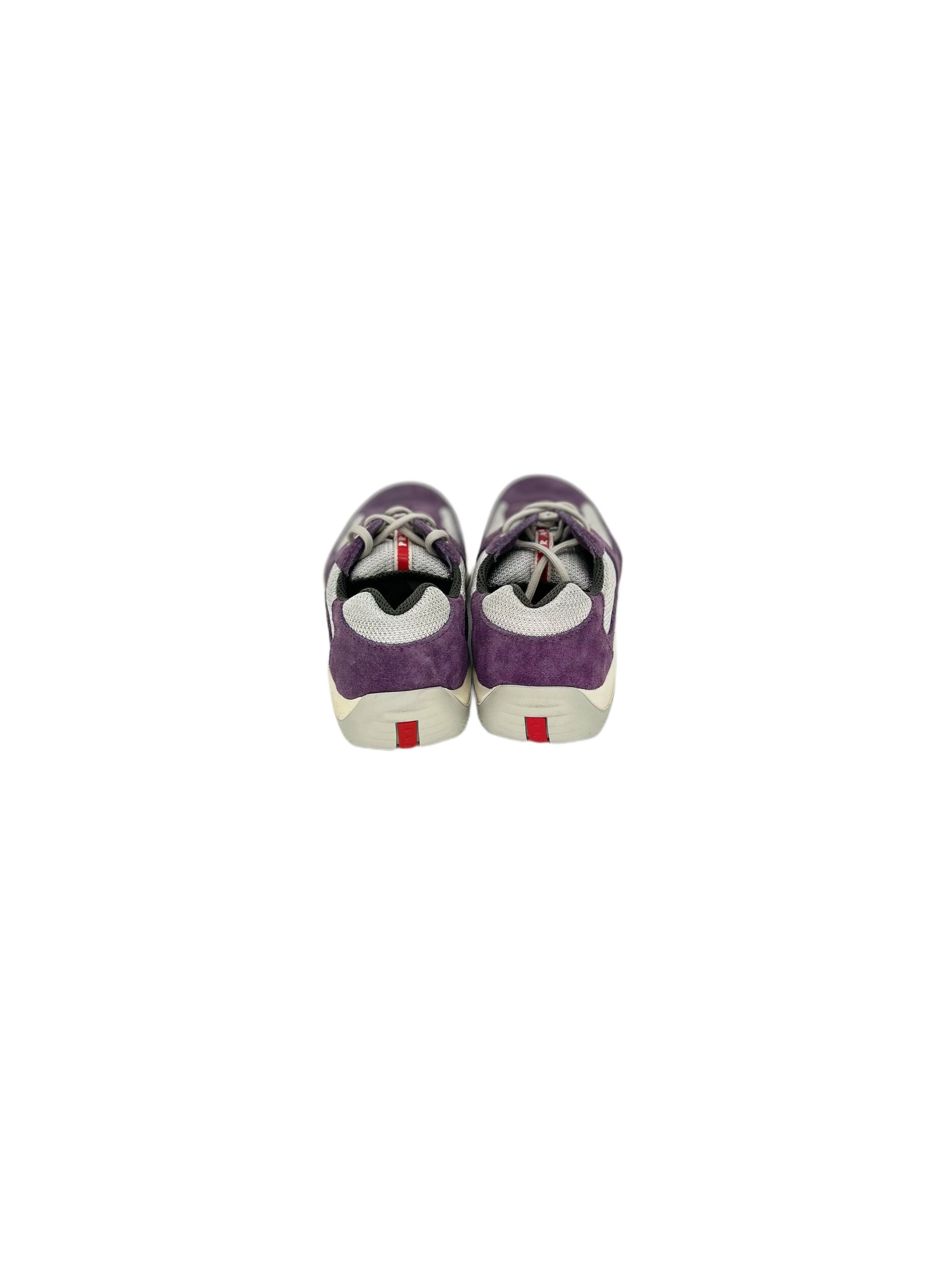 Prada Prada Linea Rossa - Women's 'America's Cup' Suede Trainers Size US 6.5 / IT 36.5 - 6 Thumbnail