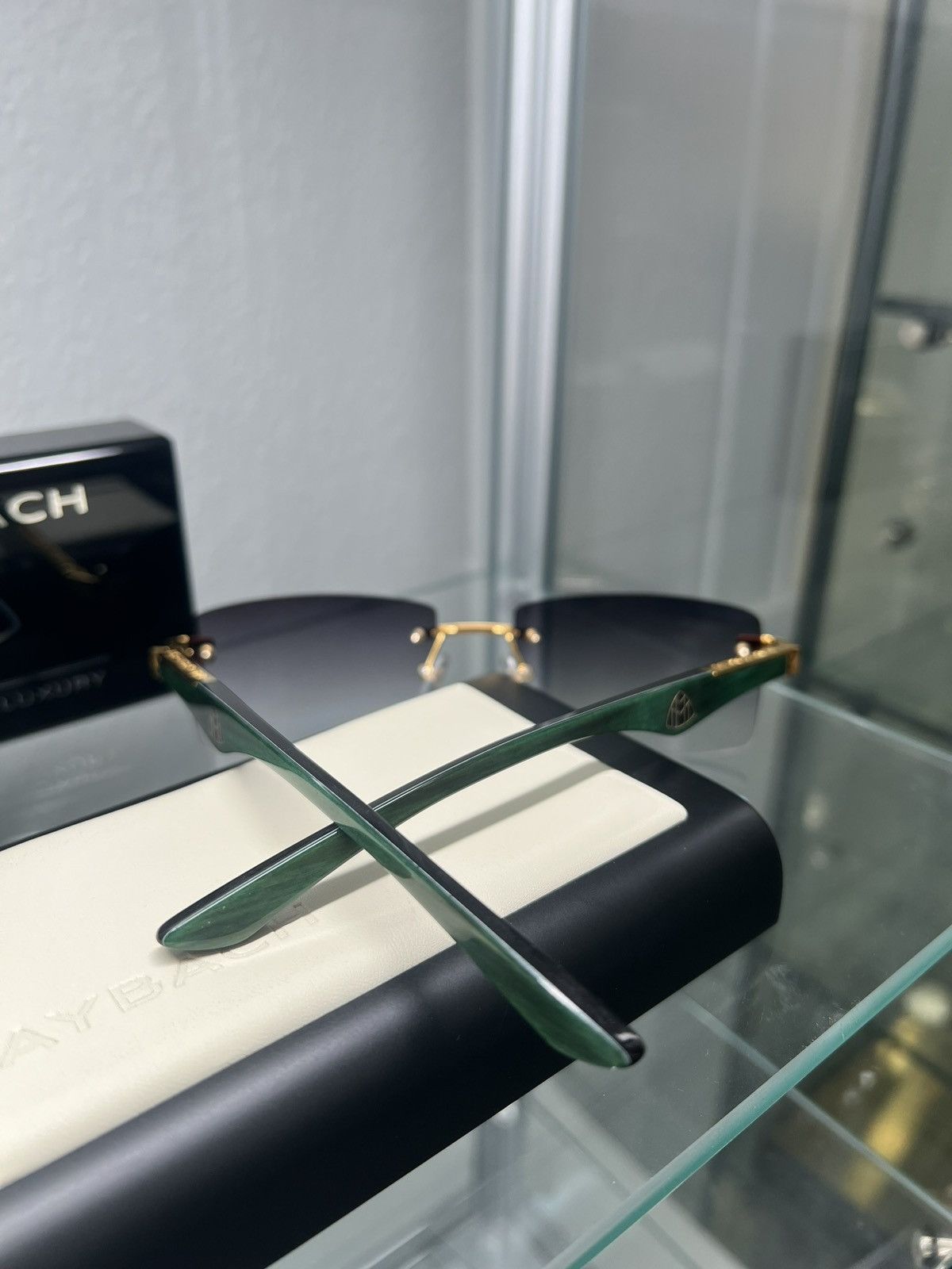 MAYBACH Eyewear Maybach The Artist III Rimless Sunglasses Size ONE SIZE - 7 Thumbnail