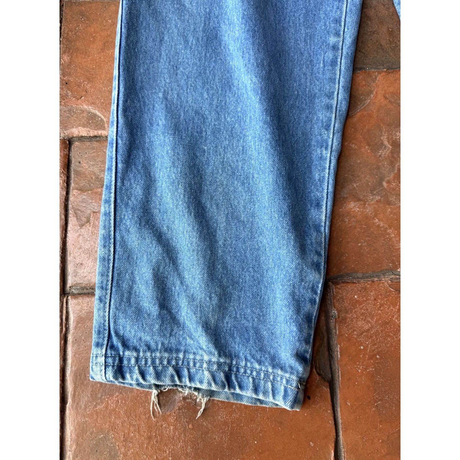 Vintage VINTAGE Kansas Jeans Cargo Baggy Distressed 90s Y2K Mens 36x33 Blue Cotton Straight Relaxed Cargo Pocket 33 Inseam Mens Size US 36 / EU 52 - 7 Thumbnail