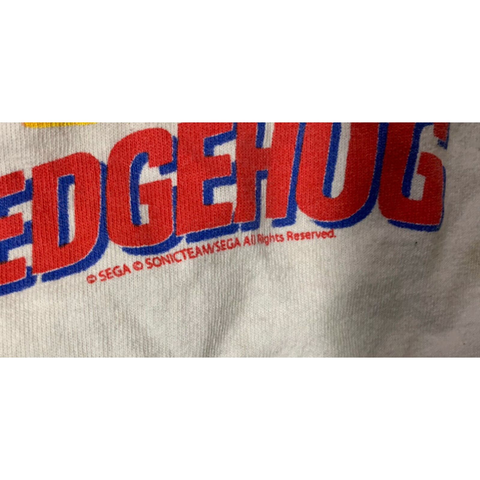 SEGA Sonic The Hedgehog Ringer T Shirt Mens Large Multicolor
