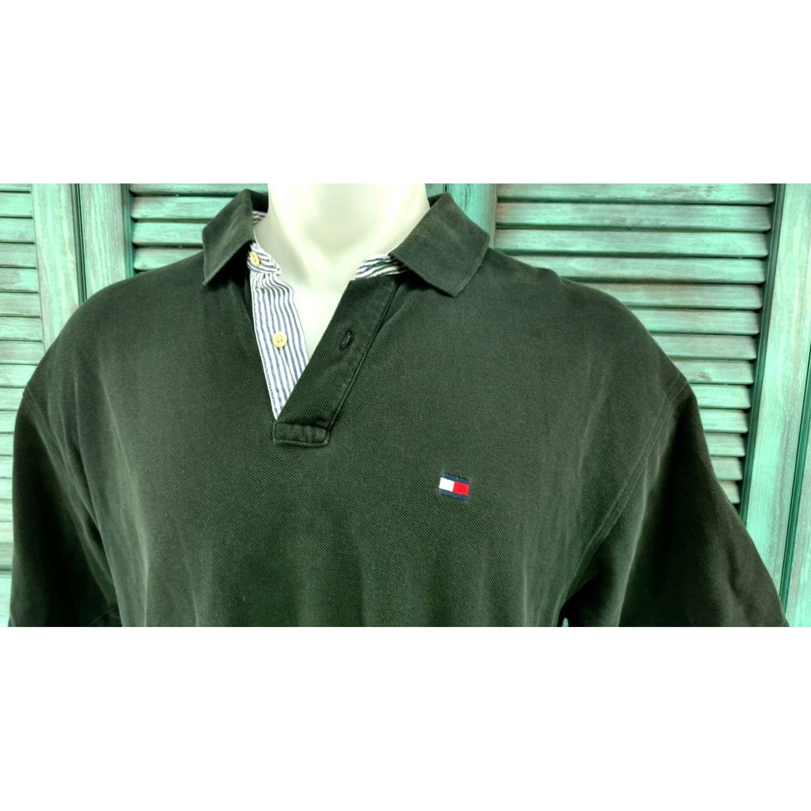 Tommy Hilfiger Tommy Hilfiger Polo Shirt Black XL Polos Shirts Mens Polo Shirt Flag stitch Flag Tag Size XL Size US XL / EU 56 / 4 - 4 Thumbnail