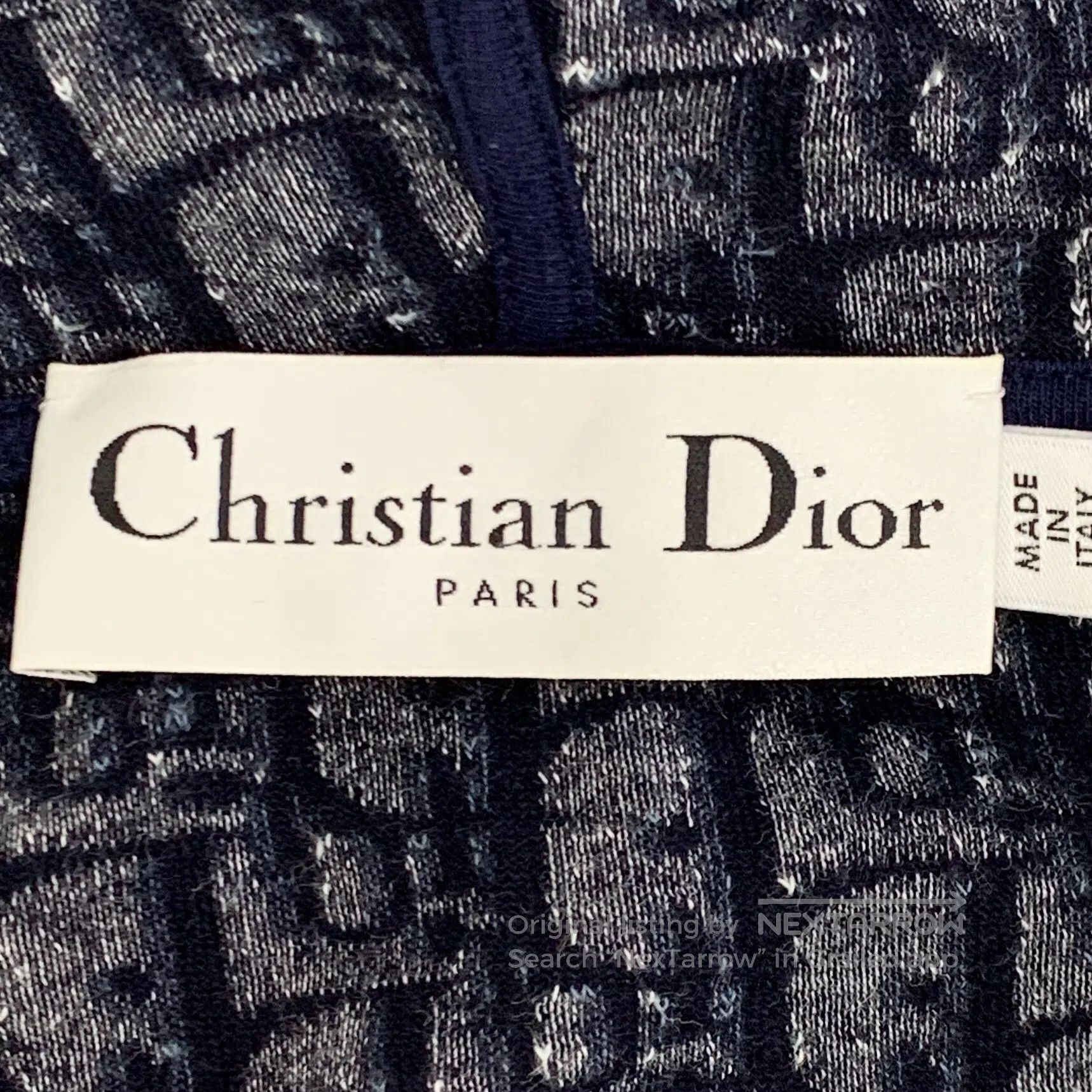 Dior Dior Dark blue logo jacquard all-printed cotton hooded zip Size M / US 6-8 / IT 42-44 - 6 Thumbnail
