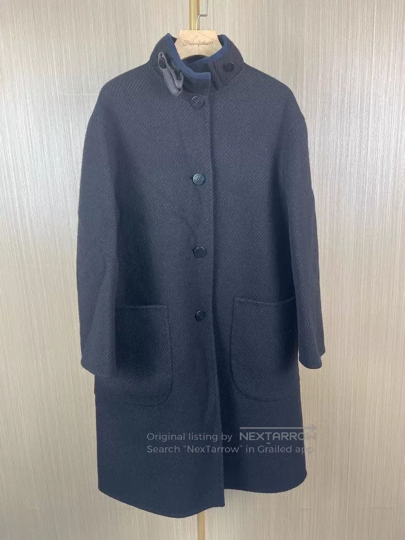 Hermes Hermes Black Collar Wool Coat Size XS / US 0-2 / IT 36-38 - 1 Thumbnail