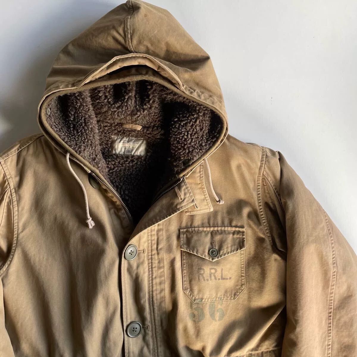 RRL Ralph Lauren 1940s Military Deck Coat Jacket Parka Size US M / EU 48-50 / 2 - 1 Thumbnail