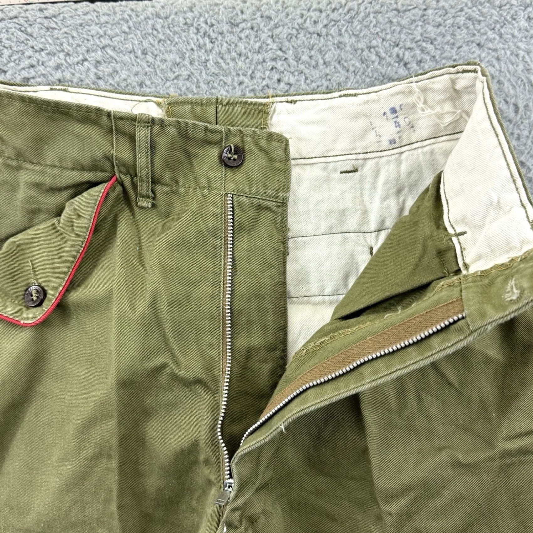 Vintage VINTAGE Boy Scouts Of America Pants Mens 26x28 Green Pleated Slacks 70s Outdoor Chino Shirt? Size US 26 / EU 42 - 4 Thumbnail