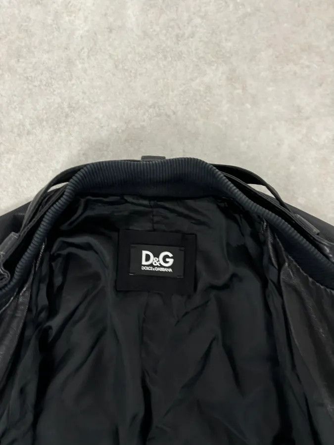 Dolce & Gabbana 2010s Dolce & Gabbana Black Classy Leather Jacket Size US L / EU 52-54 / 3 - 8 Thumbnail