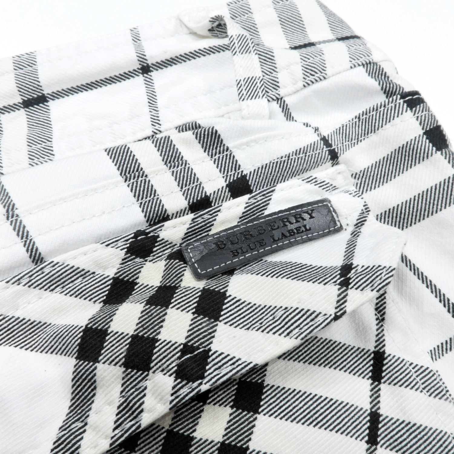 Burberry BURBERRY BLUE LABEL NOVA CHECK GREY WHITE LONG PANTS Size 25" / US 0 / IT 36 - 15 Thumbnail