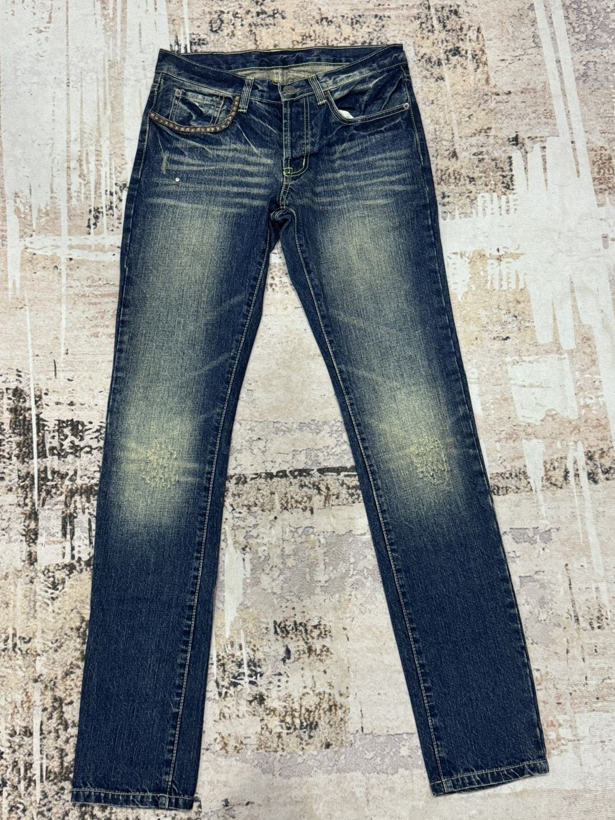 Hysteric Glamour HYSTERIC GLAMOUR- distress swarovky studd jeans Size US 30 / EU 46 - 1 Thumbnail
