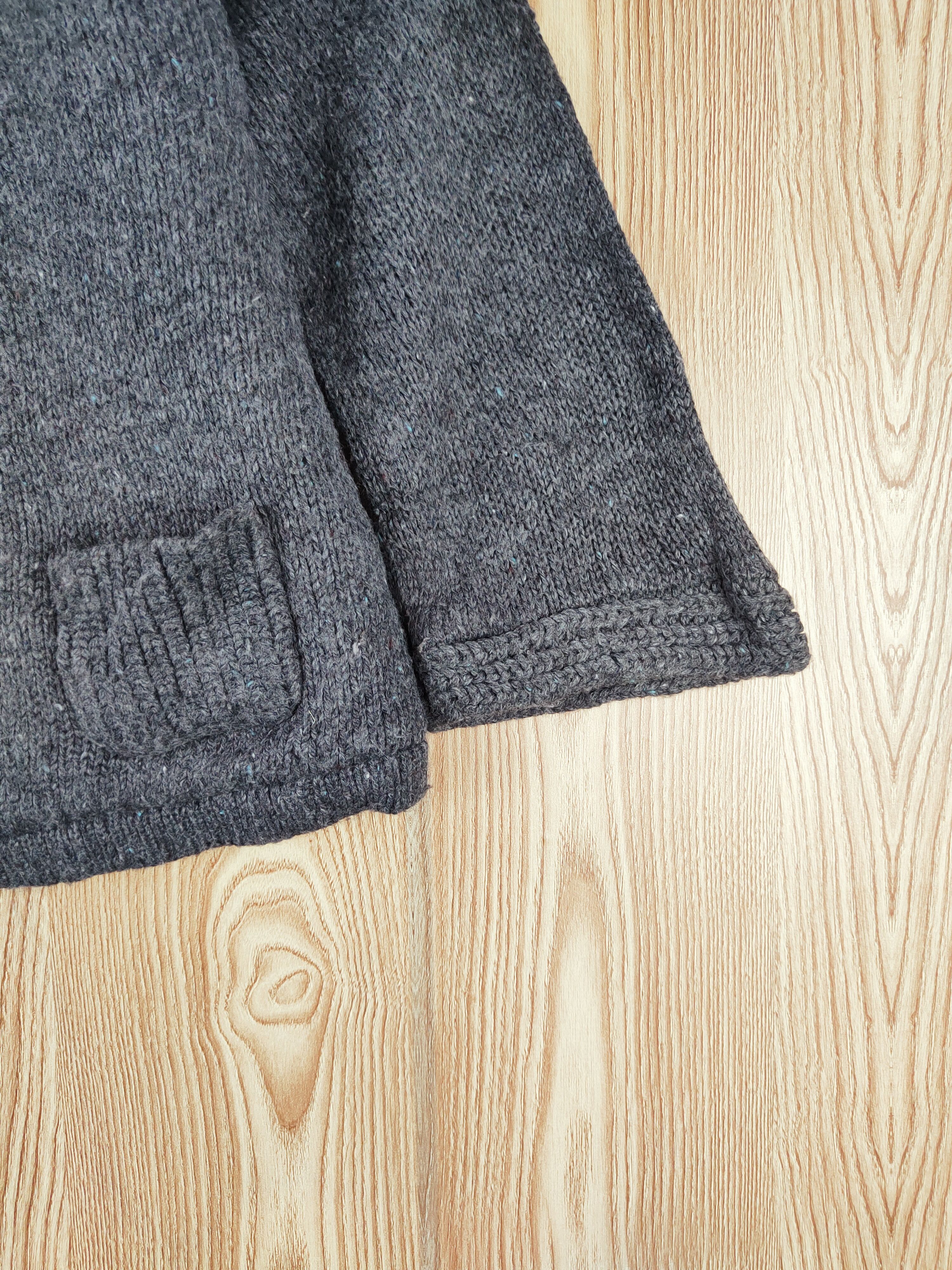 Japanese Brand × Vintage Maca Dark Gray Knitwear Cardigan #W366 Size S / US 4 / IT 40 - 6 Thumbnail
