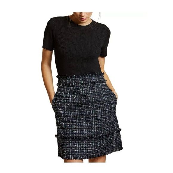 Ted Baker Ted Baker Fearnic Layered-Look Dress Size L / US 10 / IT 46 - 1 Thumbnail