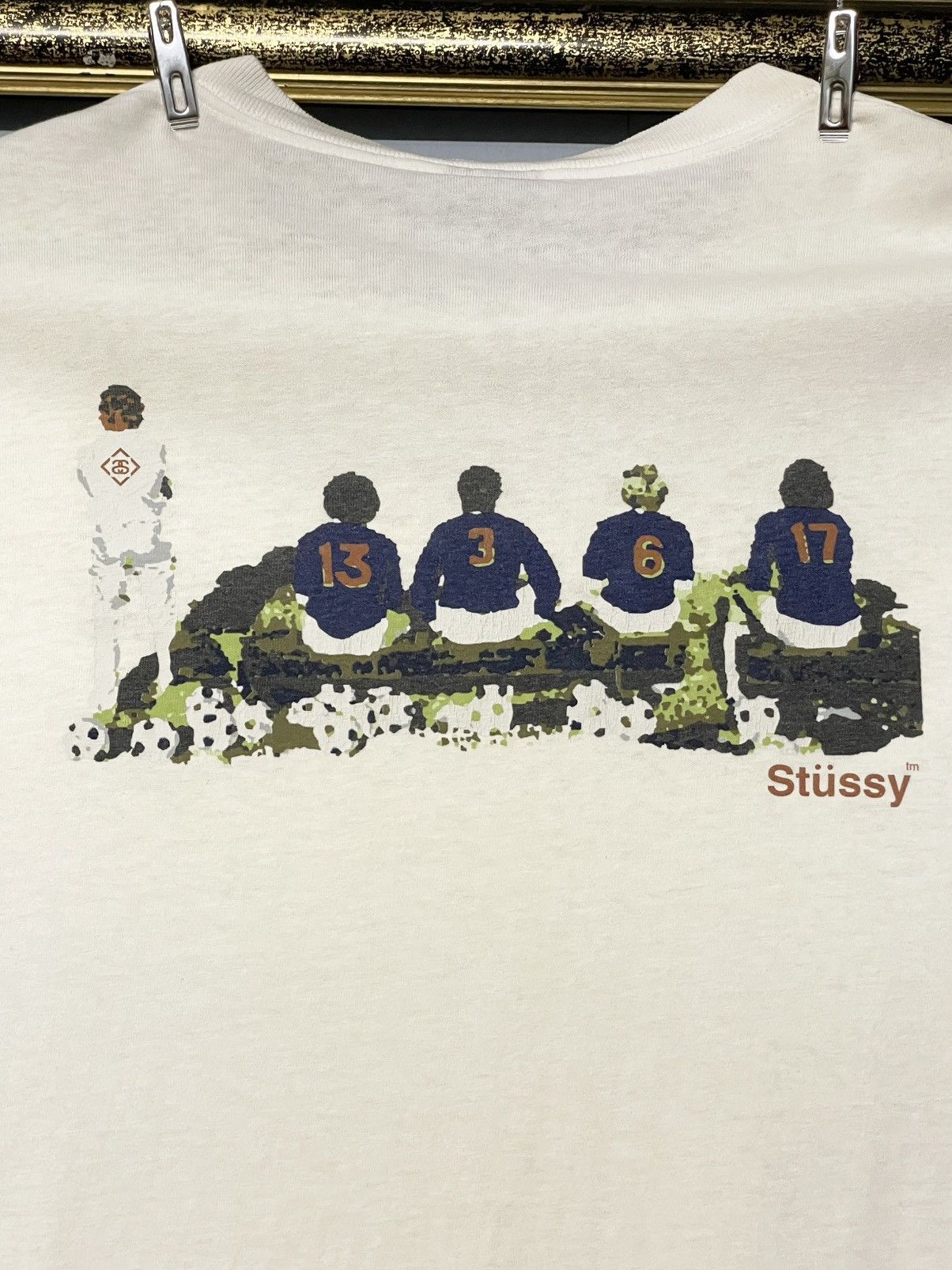 Stussy Vintage 90S Designer Stussy Single Stitch Footbal Soccer Size US XL / EU 56 / 4 - 3 Thumbnail