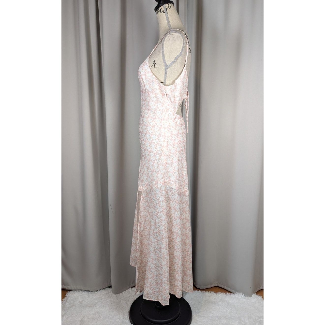 Other Cotton Candy LA Floral Print Spaghetti Strap Maxi Dress Size L / US 10 / IT 46 - 13 Thumbnail