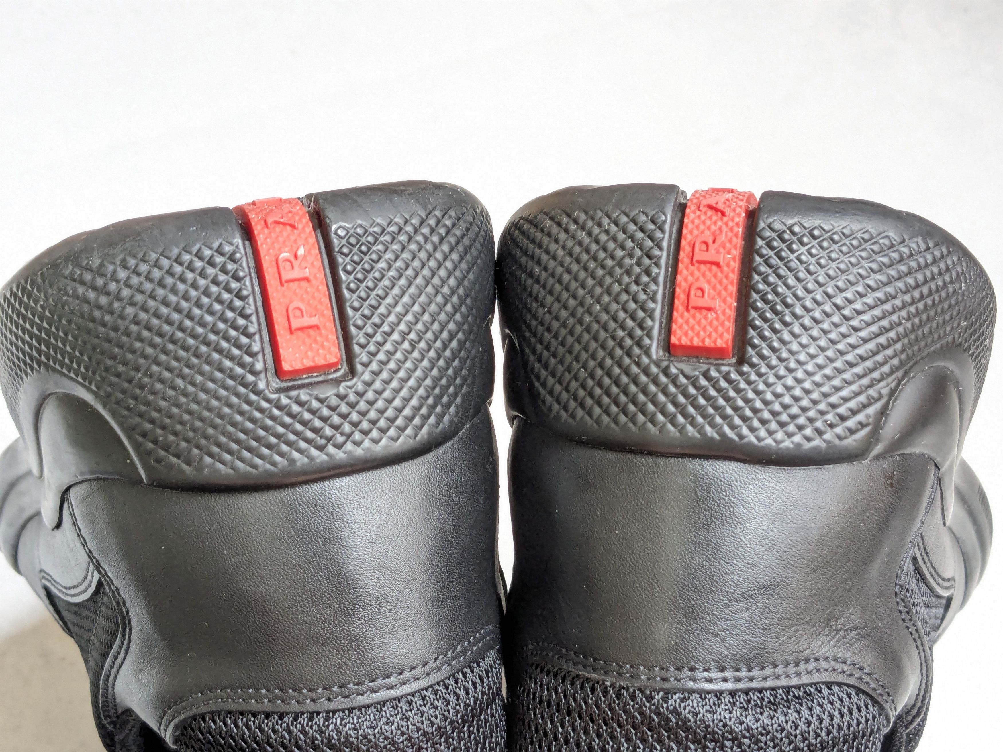 Prada Prada America's Cup Sneakers Black 11 Low Tops Red Size US 11 / EU 44 - 11 Thumbnail