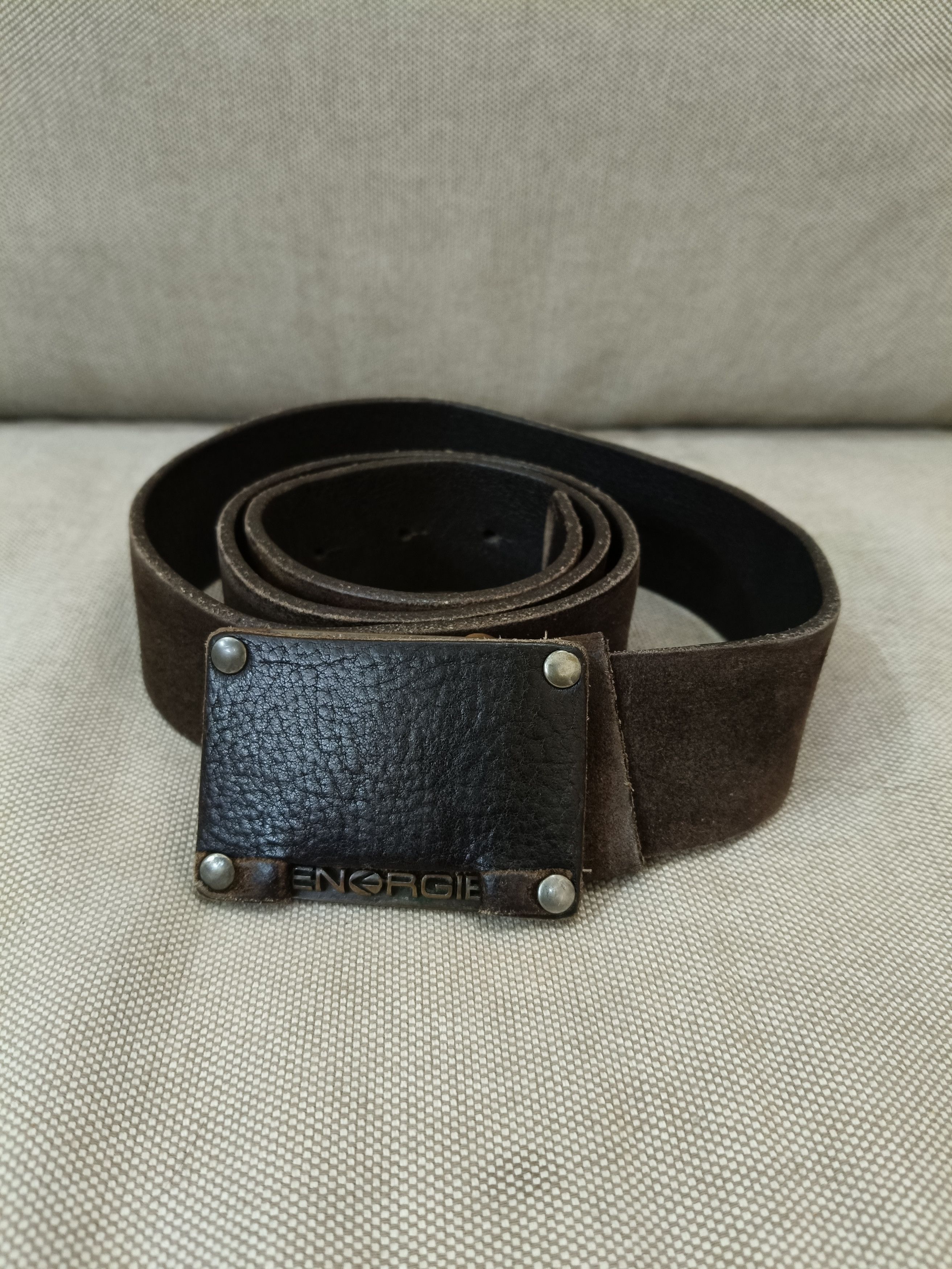 Energie Energie Leather Belt Size 34 - 1 Thumbnail